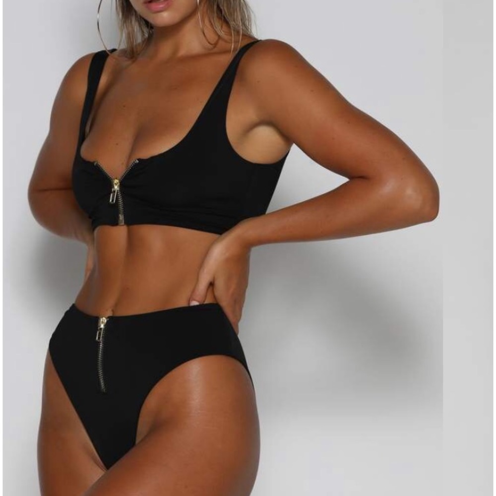 Meshki Zip-Up Bikini